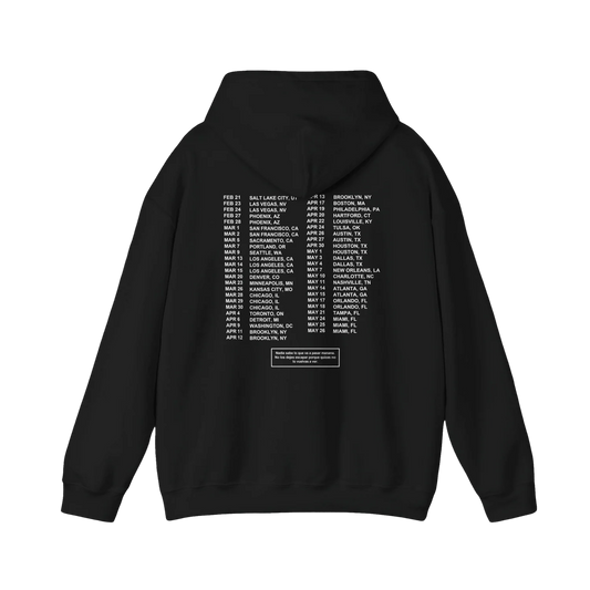 Most Wanted Tour - Gracias Por Nada Tour Dates Black Cotton Hoodie