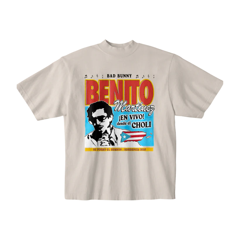 Bad Bunny Salsa Silver Grey T-Shirt