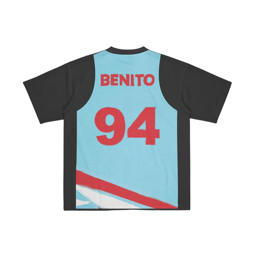 Tee Jersey Black Blue T-Shirt