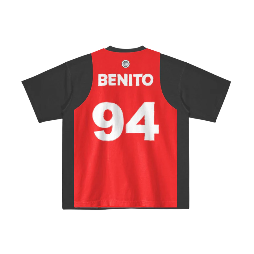 Tee Jersey Black Red T-Shirt
