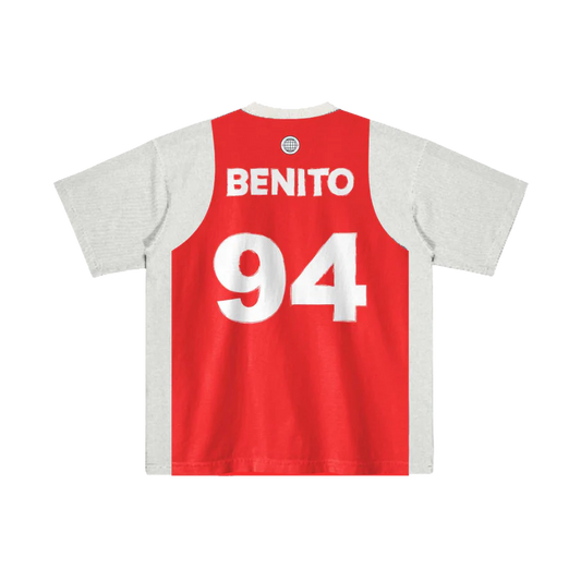 Tee Jersey White Red T-Shirt