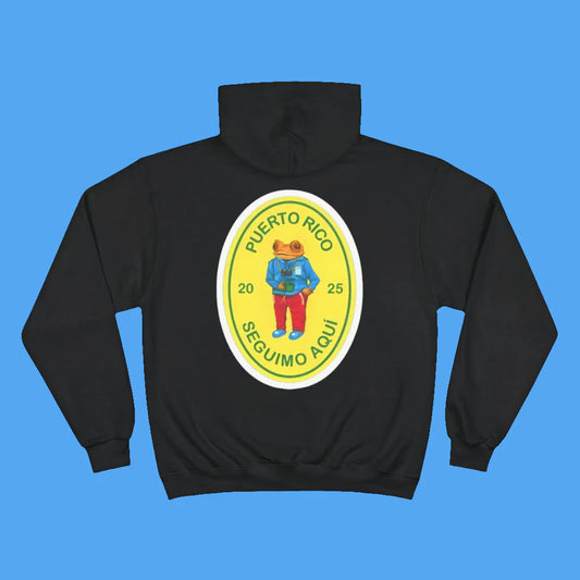 Bad Bunny Black Champion Hoodie