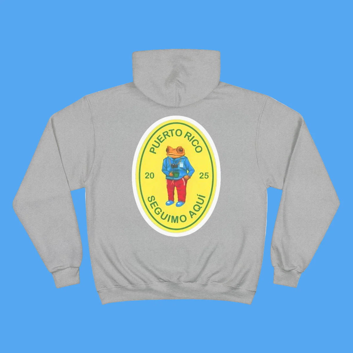 Bad Bunny Grey Champion Hoodie