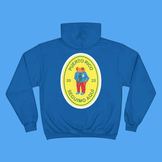 Bad Bunny Blue Champion Hoodie