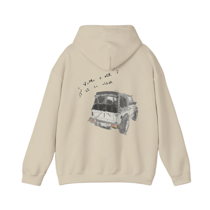 Bad Bunny Merch - DTMF Cream Vamos A Ver Si Es Velda Hoodie