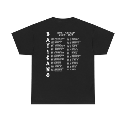 Most Wanted Tour - Gracias Por Nada Tour Dates Black Cotton Tee