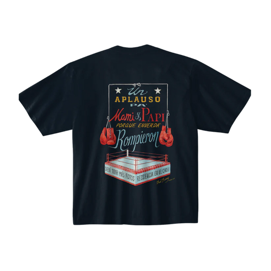 Bad Bunny Boxing Ring Black T-Shirt