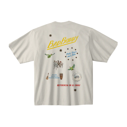 Bad Bunny La Residencia Grey T-Shirt