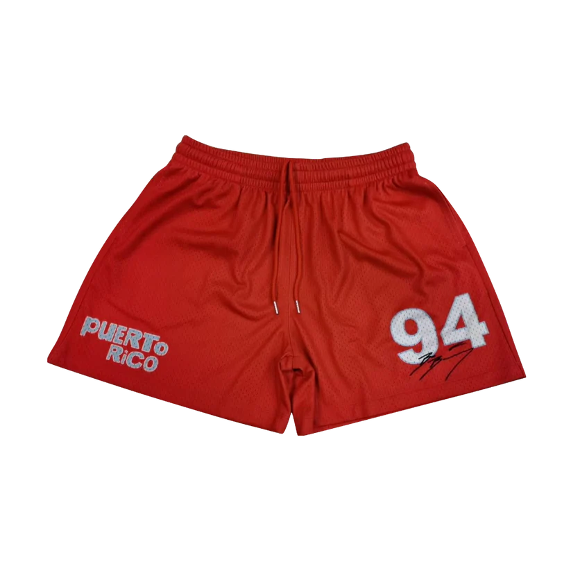 DTMF Red Mesh Short