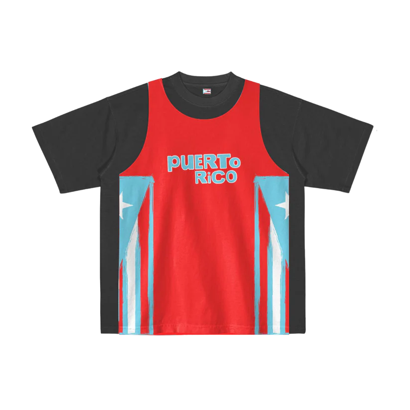 Tee Jersey Black Red T-Shirt