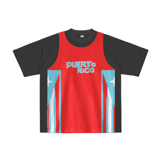 Tee Jersey Black Red T-Shirt