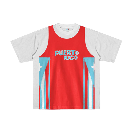 Tee Jersey White Red T-Shirt