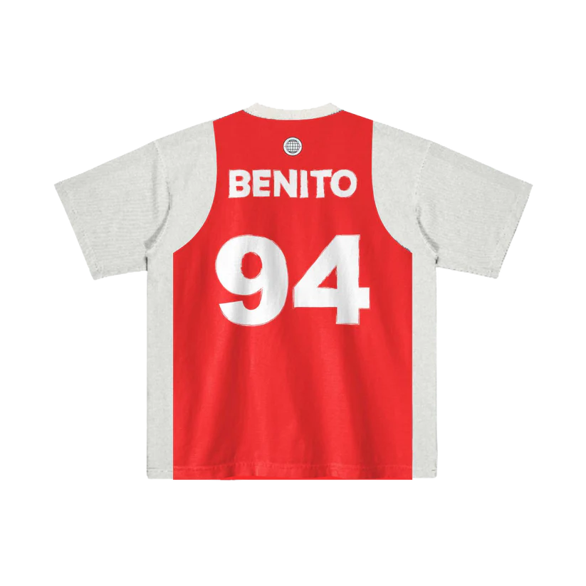 Tee Jersey White Red T-Shirt