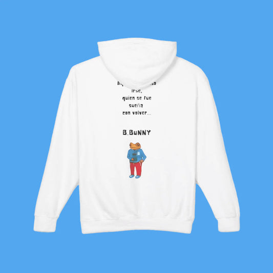 White Bad Bunny Merch DtMF Hoodie